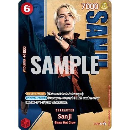 Sanji - P-137 (Premium Card Collection -Live Action Edition Vol.2 Straw Hat Crew-) (P-137) - One Piece Promotion Cards Foil