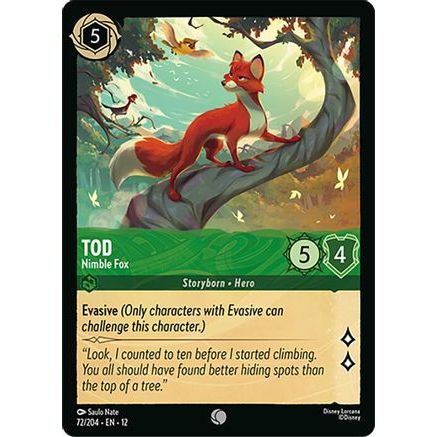 Tod - Nimble Fox (72/204) - Wilds Unknown Cold Foil