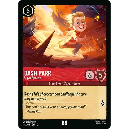 Dash Parr - Super Speedy (118/204) - Wilds Unknown Cold Foil