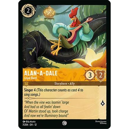 Alan-a-Dale - Loyal Bard (7/204) - Wilds Unknown Cold Foil