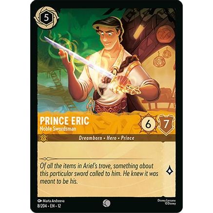 Prince Eric - Noble Swordsman (8/204) - Wilds Unknown Cold Foil