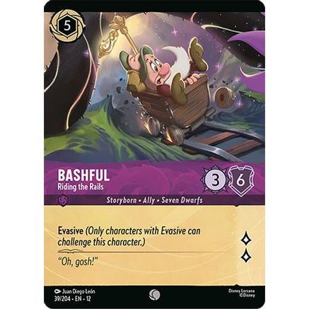 Bashful - Riding the Rails (Foil) (39/204) - Wilds Unknown Cold Foil