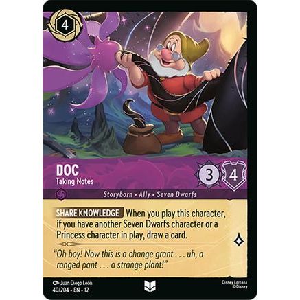 Doc - Taking Notes (Foil) (40/204) - Wilds Unknown Cold Foil