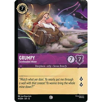 Grumpy - Soreheaded Miner (Foil) (41/204) - Wilds Unknown Cold Foil