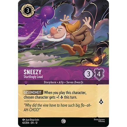 Sneezy - Startlingly Loud (Foil) (42/204) - Wilds Unknown Cold Foil