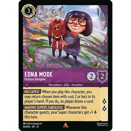 Edna Mode - Fashion Designer (54/204) - Wilds Unknown Cold Foil