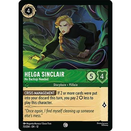 Helga Sinclair - No Backup Needed (73/204) - Wilds Unknown Cold Foil