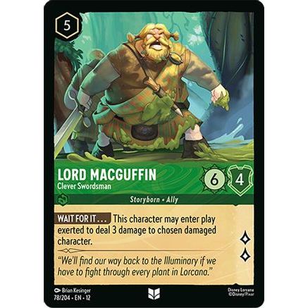 Lord MacGuffin - Clever Swordsman (78/204) - Wilds Unknown Cold Foil
