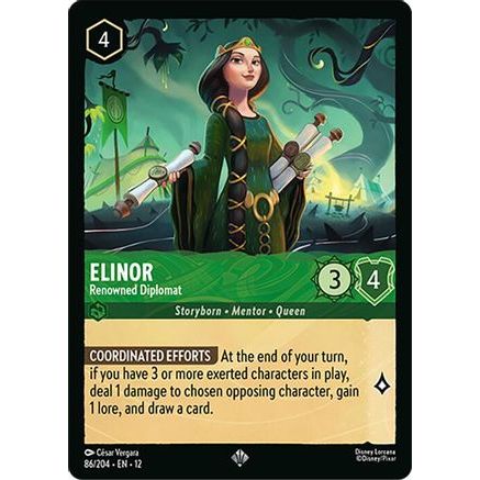 Elinor - Renowned Diplomat (86/204) - Wilds Unknown Cold Foil