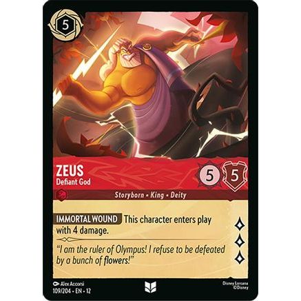 Zeus - Defiant God (109/204) - Wilds Unknown