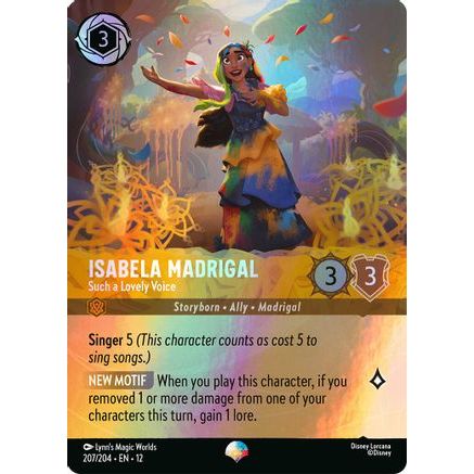 Isabela Madrigal - Such a Lovely Voice (Epic) (207/204) - Wilds Unknown Holofoil