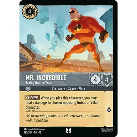 Mr. Incredible - Taking Out the Trash (Foil) (185/204) - Wilds Unknown Cold Foil