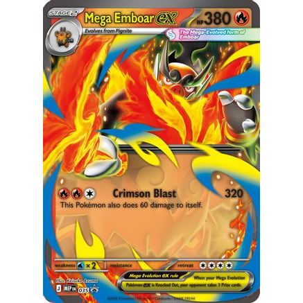Mega Emboar ex - 035 35 - ME Mega Evolution Promo Holofoil