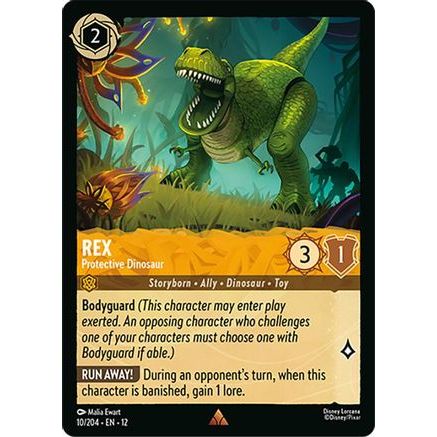 Rex - Protective Dinosaur (10/204) - Wilds Unknown Cold Foil