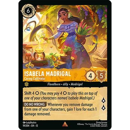 Isabela Madrigal - Caring Cultivator (19/204) - Wilds Unknown Cold Foil
