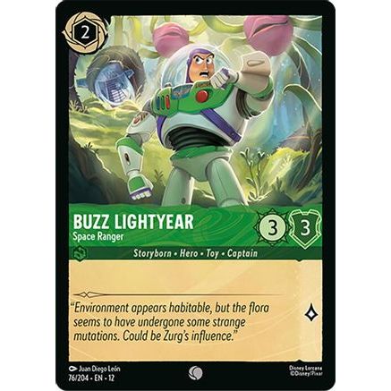 Buzz Lightyear - Space Ranger (76/204) - Wilds Unknown Cold Foil