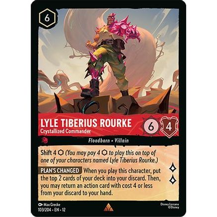 Lyle Tiberius Rourke - Crystallized Commander (103/204) - Wilds Unknown Cold Foil