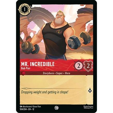 Mr. Incredible - Bob Parr (104/204) - Wilds Unknown Cold Foil