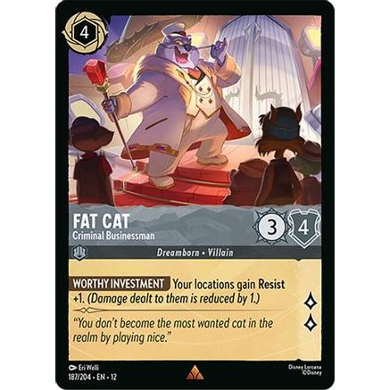 Fat Cat - Criminal Businessman (187/204) - Wilds Unknown Cold Foil