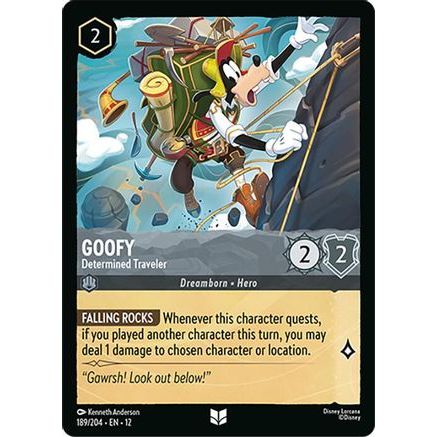 Goofy - Determined Traveler (189/204) - Wilds Unknown Cold Foil
