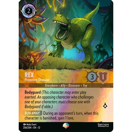 Rex - Protective Dinosaur (Epic) (206/204) - Wilds Unknown Holofoil