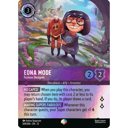 Edna Mode - Fashion Designer (Epic) (209/204) - Wilds Unknown Holofoil