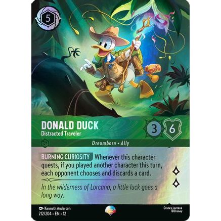 Donald Duck - Distracted Traveler (Epic) (212/204) - Wilds Unknown Holofoil
