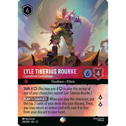 Lyle Tiberius Rourke - Crystallized Commander (Epic) (214/204) - Wilds Unknown Holofoil