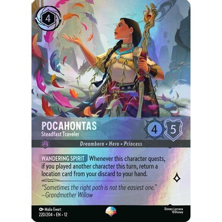 Pocahontas - Steadfast Traveler (Epic) (220/204) - Wilds Unknown Holofoil