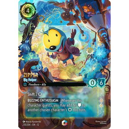 Zipper - Big Helper (Enchanted) (235/204) - Wilds Unknown Holofoil