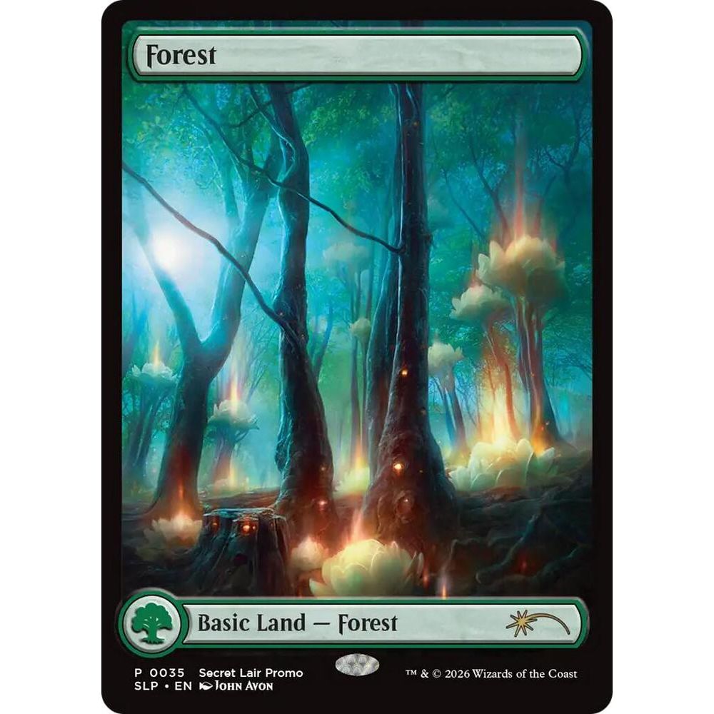 Magic The Gathering: Forest (0035) - Secret Lair Showdown (SLP) Las Vegas MagicCon 2026