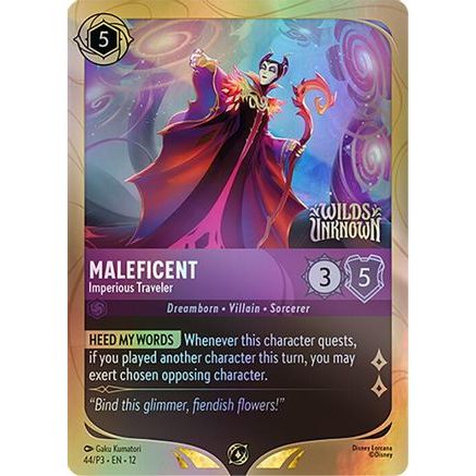 Maleficent - Imperious Traveler (44) - Disney Lorcana Promo Cards Holofoil
