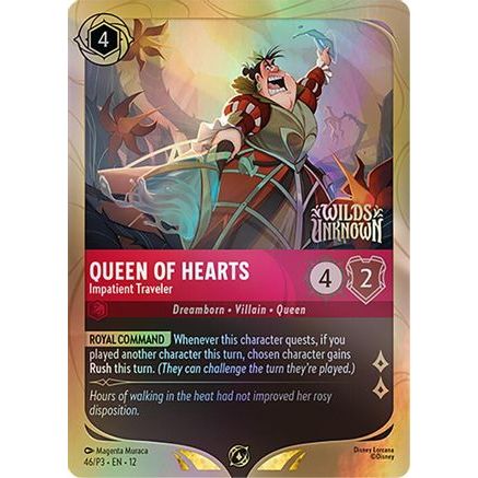 Queen of Hearts - Impatient Traveler (46) - Disney Lorcana Promo Cards Holofoil