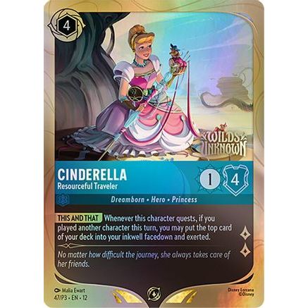 Cinderella - Resourceful Traveler (47) - Disney Lorcana Promo Cards Holofoil