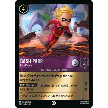 Dash Parr - Lava Runner (52) - Disney Lorcana Promo Cards Cold Foil
