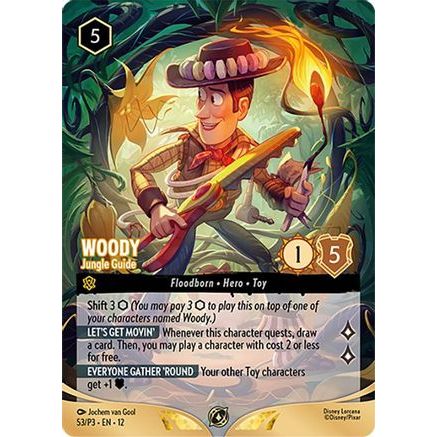 Woody - Jungle Guide (Store Championship Participant) (53) - Disney Lorcana Promo Cards