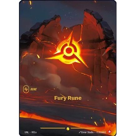 Fury Rune (Alternate Art) (R01a) - Unleashed Foil