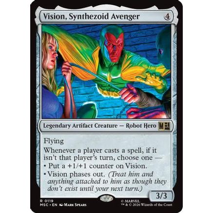 Vision, Synthezoid Avenger (MSH-119) - Marvel Super Heroes