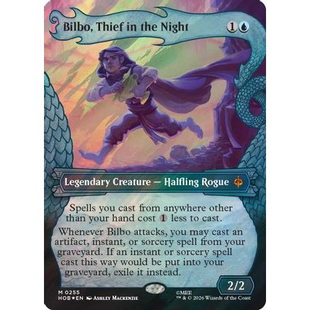 Bilbo, Thief in the Night (Showcase) (Surge Foil) (HOB-255) - The Hobbit Foil