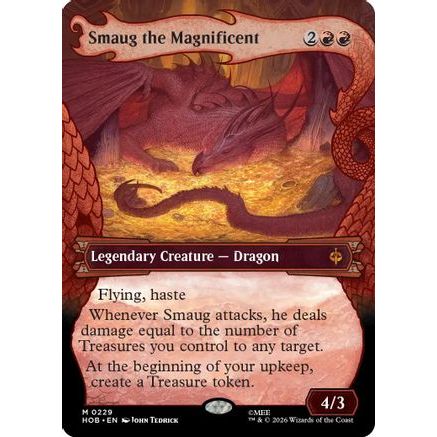 Smaug the Magnificent (Showcase) (HOB-229) - The Hobbit Foil