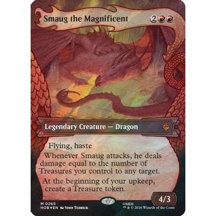 Smaug the Magnificent (Showcase) (Surge Foil) (HOB-265) - The Hobbit Foil