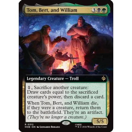 Tom, Bert, and William (Extended Art) (HOB-312) - The Hobbit