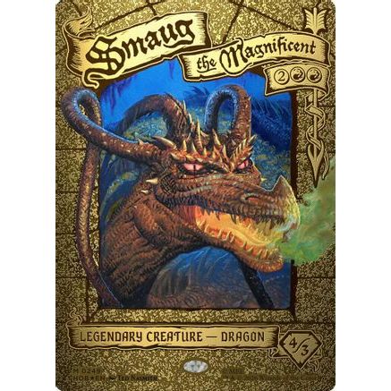 Smaug the Magnificent (Borderless) (HOB-249) - The Hobbit Foil