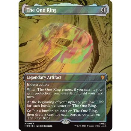 The One Ring (Borderless) (Surge Foil) (HOC-084) - The Hobbit Foil