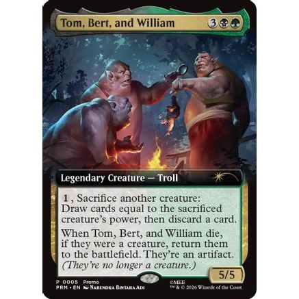 Tom, Bert, and William (Extended Art) (PRM-005) - Promo Pack: The Hobbit Foil