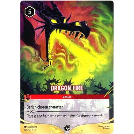 Dragon Fire (9/C2) (1) - Disney Lorcana Promo Cards