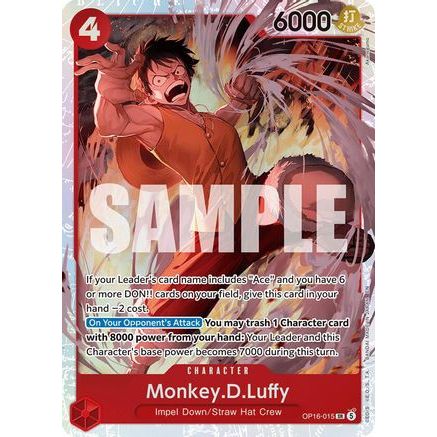 Monkey.D.Luffy (OP16-015) - The Time of Battle Foil