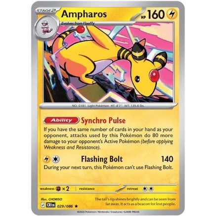 Ampharos - 029/086 29 - ME04 Chaos Rising Holofoil