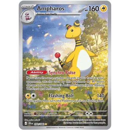 Ampharos - 090/086 90 - ME04 Chaos Rising Holofoil