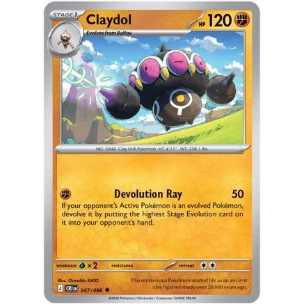Claydol - 047/086 47 - ME04 Chaos Rising Reverse Holofoil